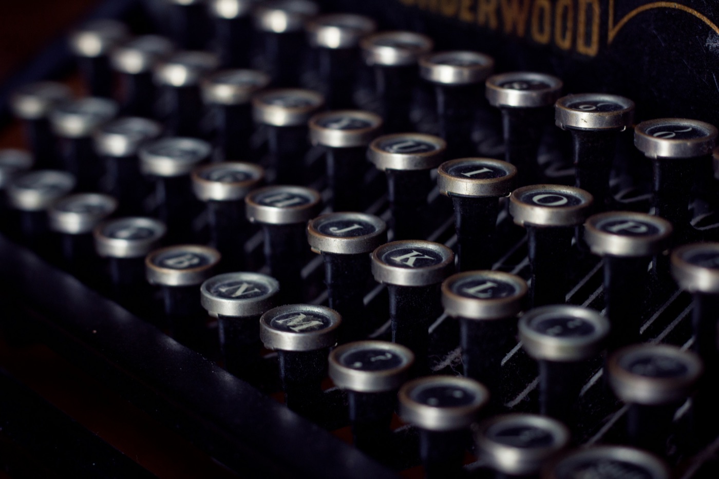 A typewriter